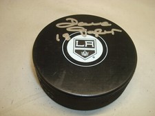 Dave Taylor Signed Los Angeles Kings Hockey Puck Autographed 1A