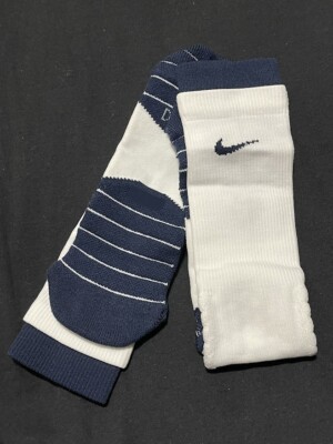 NIKE Vapor ELITE Football Crew Socks PSX311-141 XL White Navy X-Large BIN23