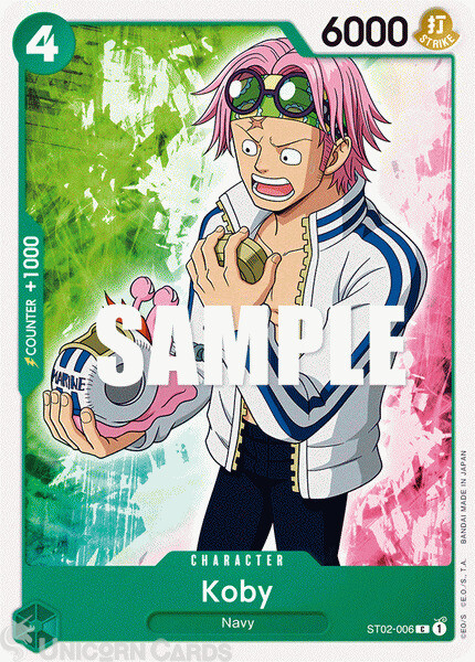 ST02-006 Koby : Common One Piece TCG Card : ST02: Starter Deck: Worst Generation