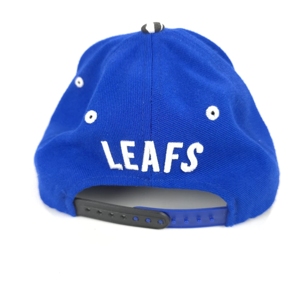 Toronto Maple Leafs NHL Zebra Stripe Wool Blend Vtg Snapback Zephyr Cap Hat RARE - Image 3 of 4