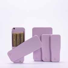 Pre-Rolls Case, Magnetic Cigarette Crush Proof Holder Cones Pastel Lilac Small