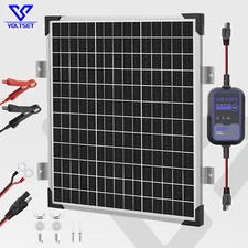 Upgraded 50W 12V Solar Battery Trickle Charger Maintainer with MPPT Controller