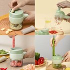 Handheld Electric Vegetable Cutter Set Usb Charging Ginger Masher Machine 4 In 1