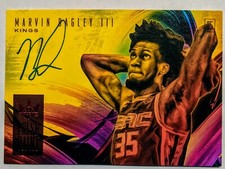 Marvin Bagley III 2018-19 Panini Court Kings Fresh Paint Ruby /99 Rookie Auto 🔥
