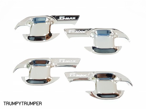 CHROME DOOR HANDLE COVER INSERT BOWL TRIM FOR ISUZU D-MAX DMAX UTE 2020 2021 SG - Picture 2 of 5