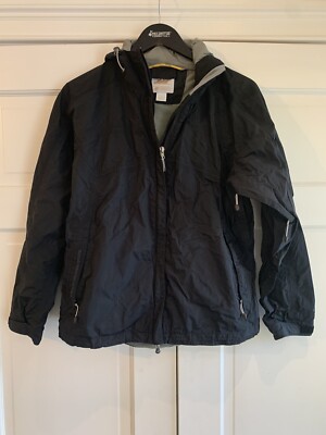 EMS SYSTEM THREE 5K Water WindProof Hooded Jacket Women’s Sz M Eastern  Mountain