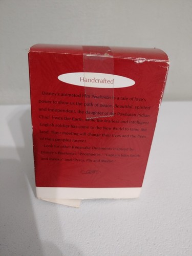 DISNEY Hallmark Keepsake Ornament POCAHONTAS & Captain JOHN SMITH Christmas - Picture 12 of 15
