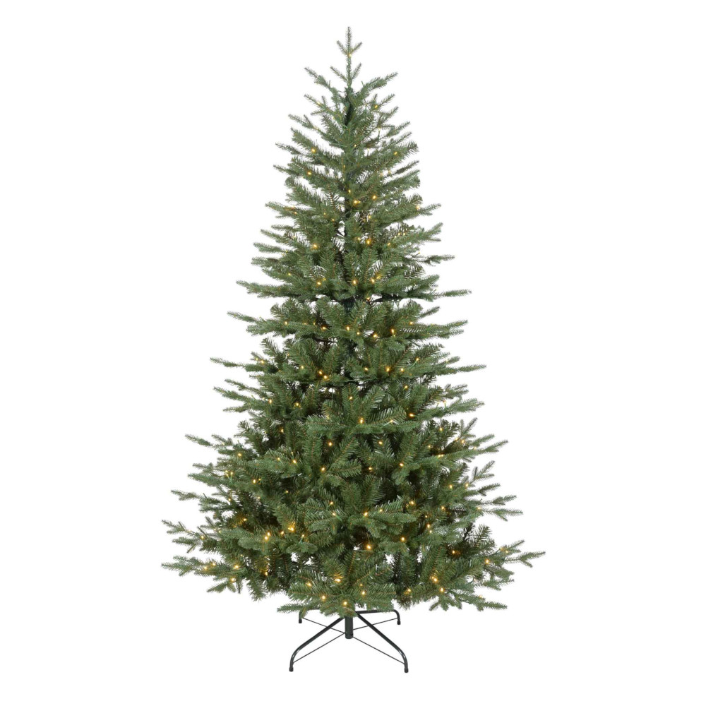 Artificial Christmas Tree 5ft Pre-Lit Realistic Hinged LED Light Dellonda DH80 A