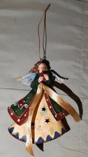 Metal Angel with heart Christmas tree holiday Ornament Sacred Heart Schools 2003