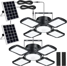 Solar Shed Light Outdoor Indoor, 176LED Solar Powered Motion Sensor Pendant Ligh