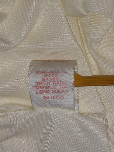 #116 Vintage Woman's Long Ivory Split Slip with Pillowtag Size 27-29 - Picture 10 of 13