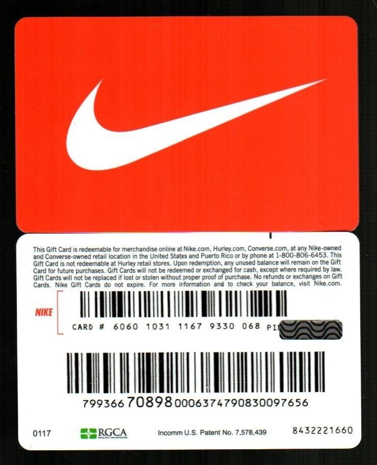 NIKE White Swoosh Over Orange 2017 Card ( $0 | eBay