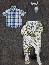 Boys Clothing Lot 3/6 Months Carters  Rene Rofe Tops, Trailcrest Fleece 1 Piece