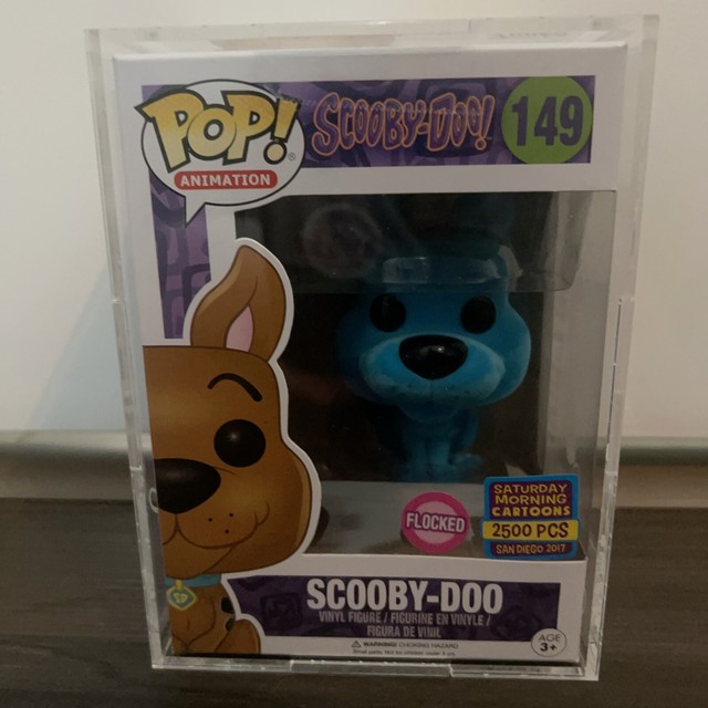 Funko Pop Blue Flocked Scooby Doo Toy 