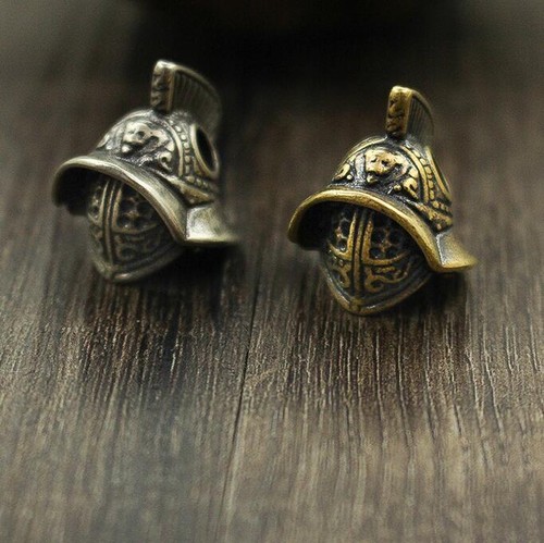 1 PC Small Rope Bead EDC Retro Brass/ Cupronickel Bead Chain Pendant - Picture 4 of 9