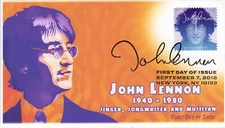 AO- 5315-5, 2018, John Lennon,  Add-on Cover, First Day Cover, Pictorial Postmar