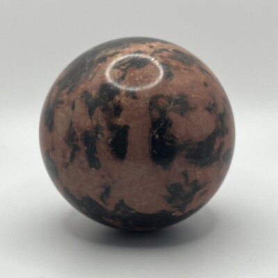 Pink RHODONITE Gemstone Sphere 3'' 76mm Ball 1lb 6oz