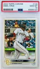 2022 Topps Chrome Oneil Cruz RC #128 PSA 10 💎 Gem Rookie Flagship
