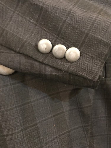 Vintage EH Woods Gray Plaid 2 Piece Skirt Suit - Picture 4 of 8