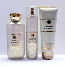 Bath & Body Works INFINITE RADIANCE Fragrance Mist, Body Lotion, Body Wash