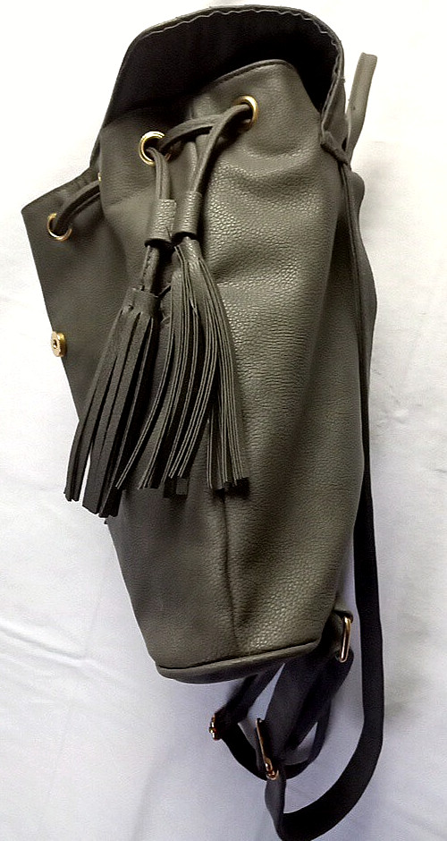 Rampage Backpack Gray Flap Draw String Magnetic S… - image 7