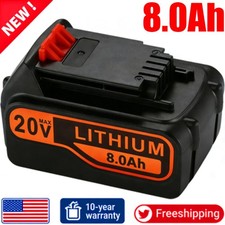 20V 8.0AH Lithium-Ion Battery for Black Decker 20Volt LB20 LBX20 LBXR20 LB2X4020
