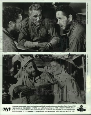 1948 Press Photo Scenes from the movies featured in ''Bogart: The Untold Story''