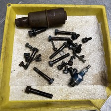 OEM GOOD USED VINTAGE BRIGGS MODEL 8-107024 MISC. HARDWARE FROM TEARDOWN