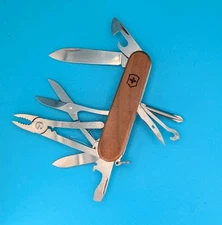 VICTORINOX DELUXE TINKER WOOD 91MM 17 FUNСTIONS POCKET KNIFE!