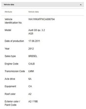 Audi 2009-2017 Q5 Center High Mount Stop Light 8R0945097A