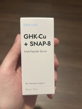KRM Labs GHK-Cu SNAP-8 Serum 30 mL Copper Peptide Multi-Peptide Face Serum