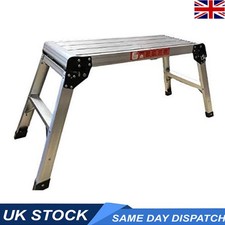 Step Up Platform Ladder Aluminium Lightweight Folding Step Max 150kg 