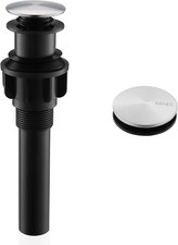 Bathroom Vessel Sink Pop up Drain without Overflow Assembly, Lavatory Vanity Sin