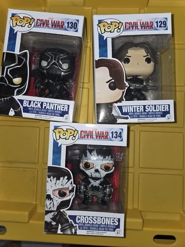 Funko Pop! Viny Marvel Captain America l Civil War Set Of 3