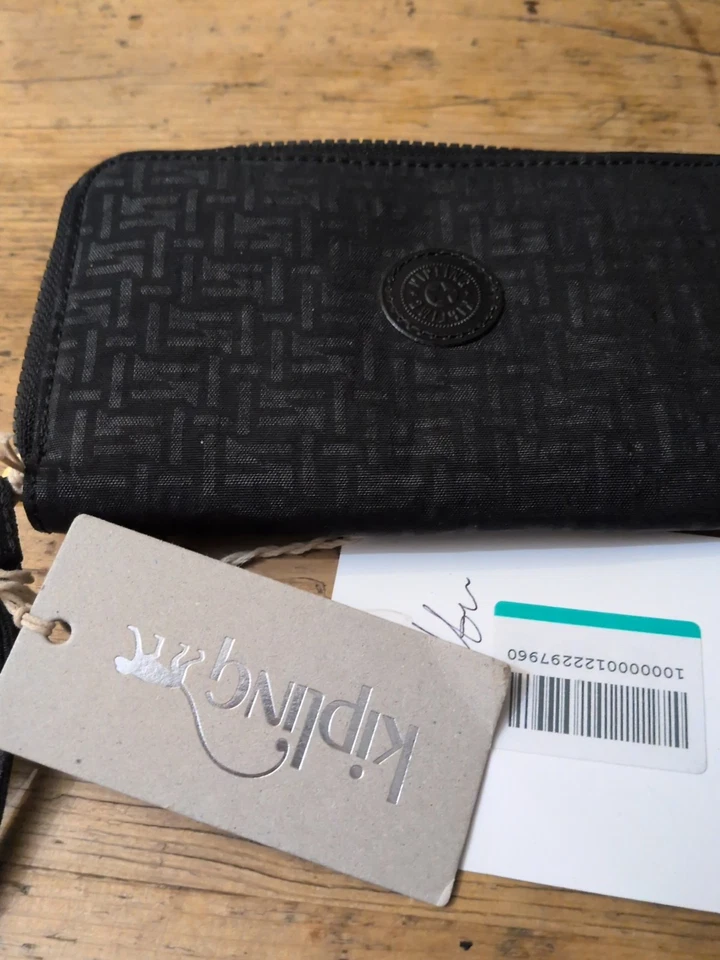Portafoglio Grande Molte Tasche KIPLING Nero nuovo Con Cartellino - Immagine 3 di 4