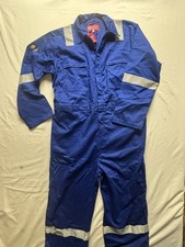 NWT Click Coveralls FLAME RETARDANT Size 50 High Vis NEVER WORN Inseam 30  