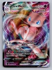 Mew VMAX 114/264 Holo VMAX Raro Fusion Strike Pokemon quasi come nuovo