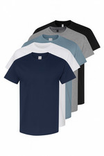 Gildan 5000 Heavy Cotton T-Shirt Pack of 5 Blank Plain Shirts Lot S-2X