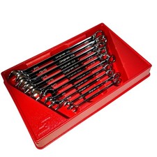 Snap-on Tools Soex710 10-piece 12-pt Sae 516 38-78 Combination Wrench Set