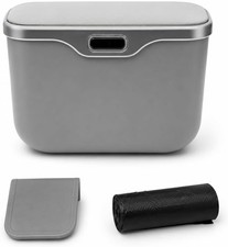Car Trash Can With Lid Leakproof Auto Garbage Bin Seatback Storage Organizer Car Trash Can With Lid Leakproof Auto Garbage Bin Seatback Storage Organizer