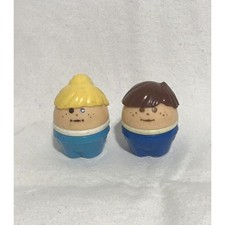Vintage 2 Little Tikes Toddler Tot Chunky Figures - Girl  Boy