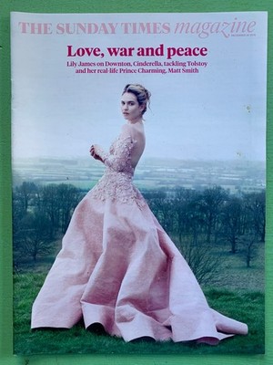 SUNDAY TIMES 20-December-2015 LILY JAMES Darcey Bussell Libby Lane Ebola Virus