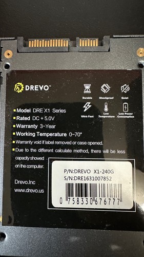 Drevo X1 SSD - 240GB SSD SATA III