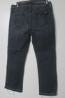 7 for all Mankind Bootcut Cropped Jeans Womens 30 Black Denim Bardot Pocket — photo 4