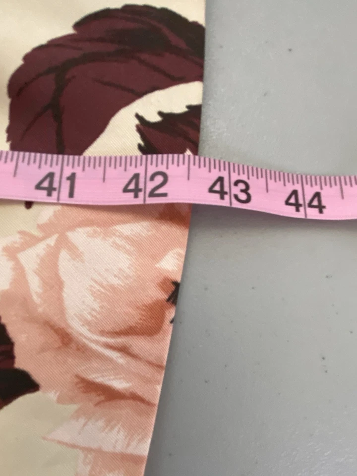 Vestido feminino Talbots fit & flare 12 mistura de seda floral estampa rosa sem mangas - Imagem 4 de 4