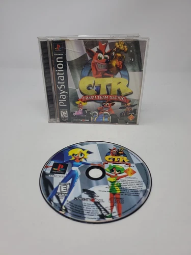 CTR Crash Team Racing PlayStation 1 PS1 Complete CIB Water Damaged Manual 