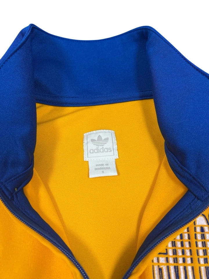 RARE Y2K Golden State Warriors adidas Originals Track Jacket Gold Men's Small - Image 4 of 4