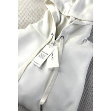 SPANX AirEssentials Cropped Hoodie Powder White XL Made in Vietnam