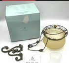 PartyLite Paris Retro Hanging Candle Lamp P7674 Votive Tealight Amber Holder