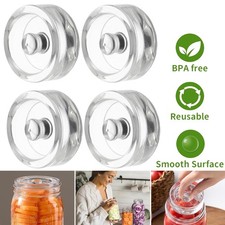 4PCS Fermentiergewichte Glasgewichte Wiederverwendung mit Griff zum Fermentieren